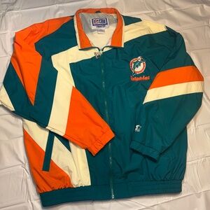 Vintage Miami Dolphins Starter ProLine Jacket NFL Jacket 1990’s Sz XL Zip